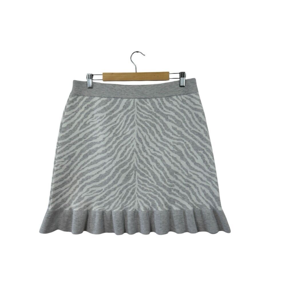 Anthropologie Dolan X-Large Sweater Zebra Skirt NEW NWOT Soft Wool Blend Womens